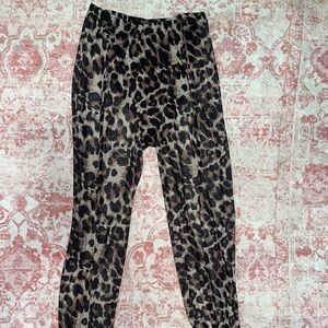 Leopard Print Mesh Leggings